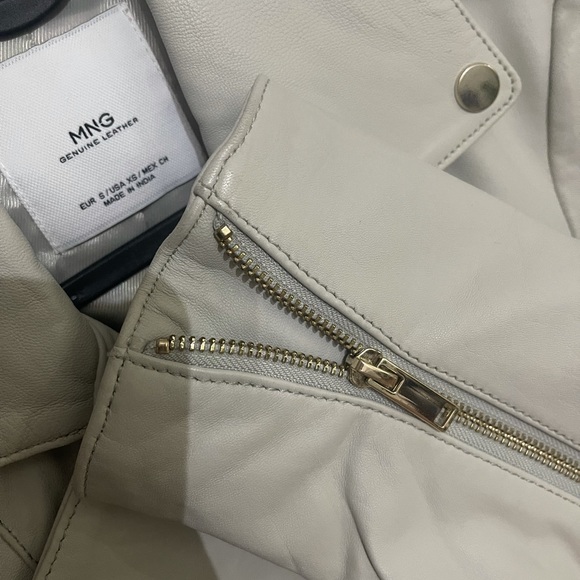 Mango leather jacket - Picture 6 of 7